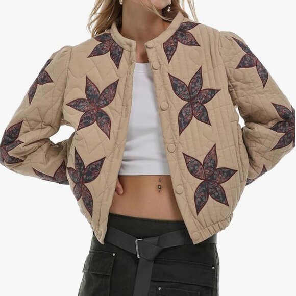 Quilted Patchwork Jacket - Picture 2 of 5